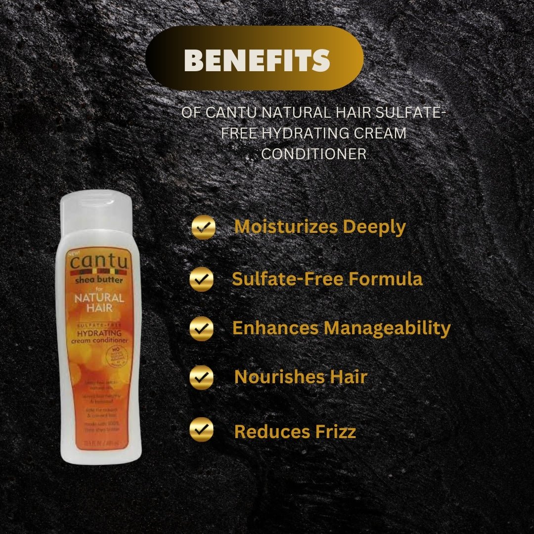 Cantu Natural Hair Sulfate-Free Hydrating Cream Conditioner 13.5 oz - OUMY